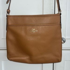 Coach Tan Leather Crossbody Bag